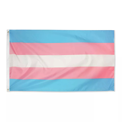 Dijital Baskı Gökkuşağı LGBT Bayrağı 3x5Ft 100D Polyester İlerleme Bayrağı
