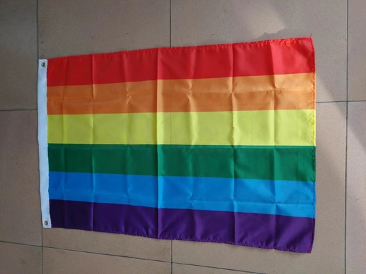 3x5Ft Gökkuşağı LGBT Bayrakları Dijital Baskı Bandeira LGBT İlerleme Bayrağı